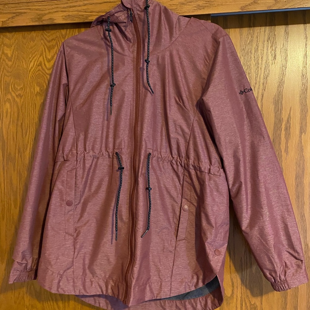 Columbia Burgundy Hooded Jacket-Like New